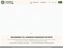 Tablet Screenshot of nordicpokershop.com